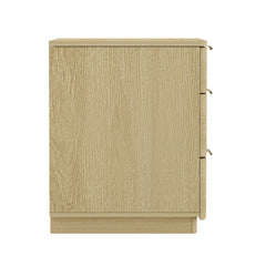 Payton Nightstand in Natural Oak and Gold - Ornate Home
