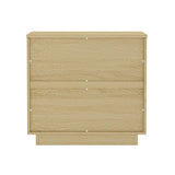 Payton Nightstand in Natural Oak and Gold - Ornate Home