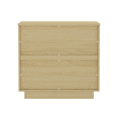 Payton Nightstand in Natural Oak and Gold - Ornate Home
