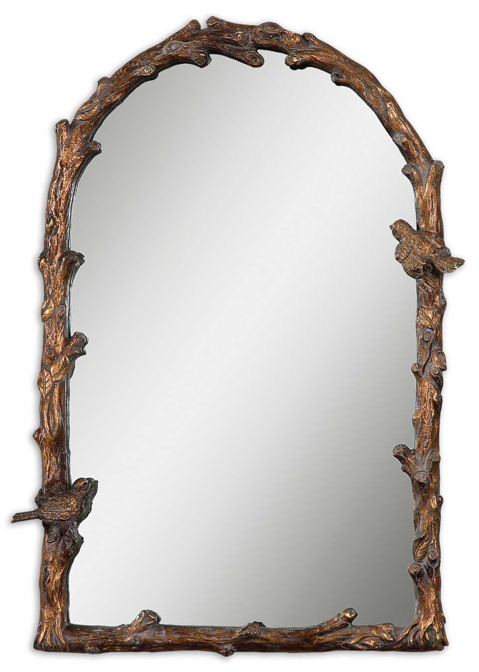 Paza Antique Gold Arch Mirror - Ornate Home