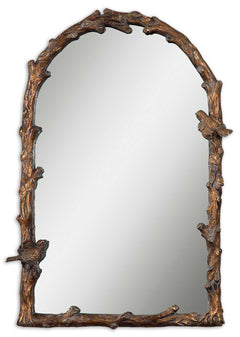 Paza Antique Gold Arch Mirror - Ornate Home