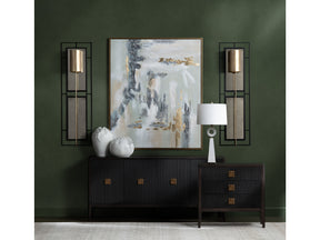 Peace Of Mind Green/Gold Canvas - Ornate Home