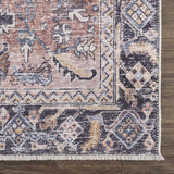 Peach Holi-2305 Washable Area Rug - Ornate Home