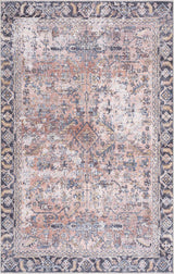 Peach Holi-2305 Washable Area Rug - Ornate Home