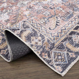Peach Holi-2305 Washable Area Rug - Ornate Home