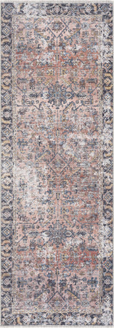 Peach Holi-2305 Washable Area Rug - Ornate Home