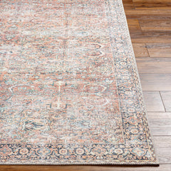 Peach Noda Vintage Washable Area Rug - Clearance - Ornate Home