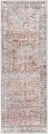 Peach Noda Vintage Washable Area Rug - Clearance - Ornate Home
