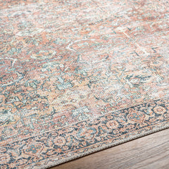 Peach Noda Vintage Washable Area Rug - Clearance - Ornate Home