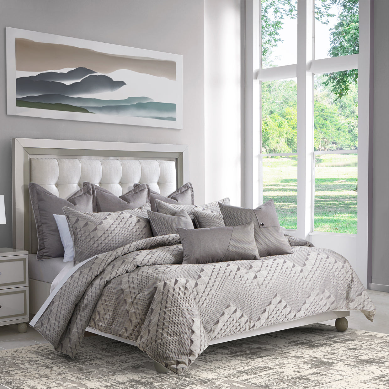Peak View Taupe Comforter Set - Ornate Home