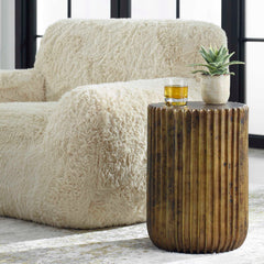 Peaks Gold Valleys Accent Table - Ornate Home