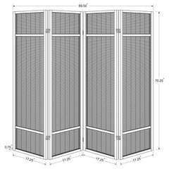 Pearce Natural Room Divider - Ornate Home