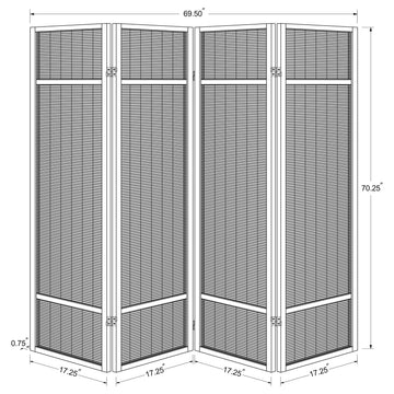 Pearce Natural Room Divider - Ornate Home