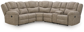 Pearce-Pike Birch 3-Piece Reclining Sectional w/ Console - Ornate Home