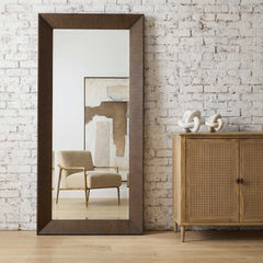 Pearce Walnut Tall Mirror - Ornate Home