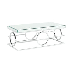 Pearl Chrome Coffee Table - Ornate Home