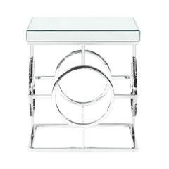 Pearl Chrome End Table - Ornate Home