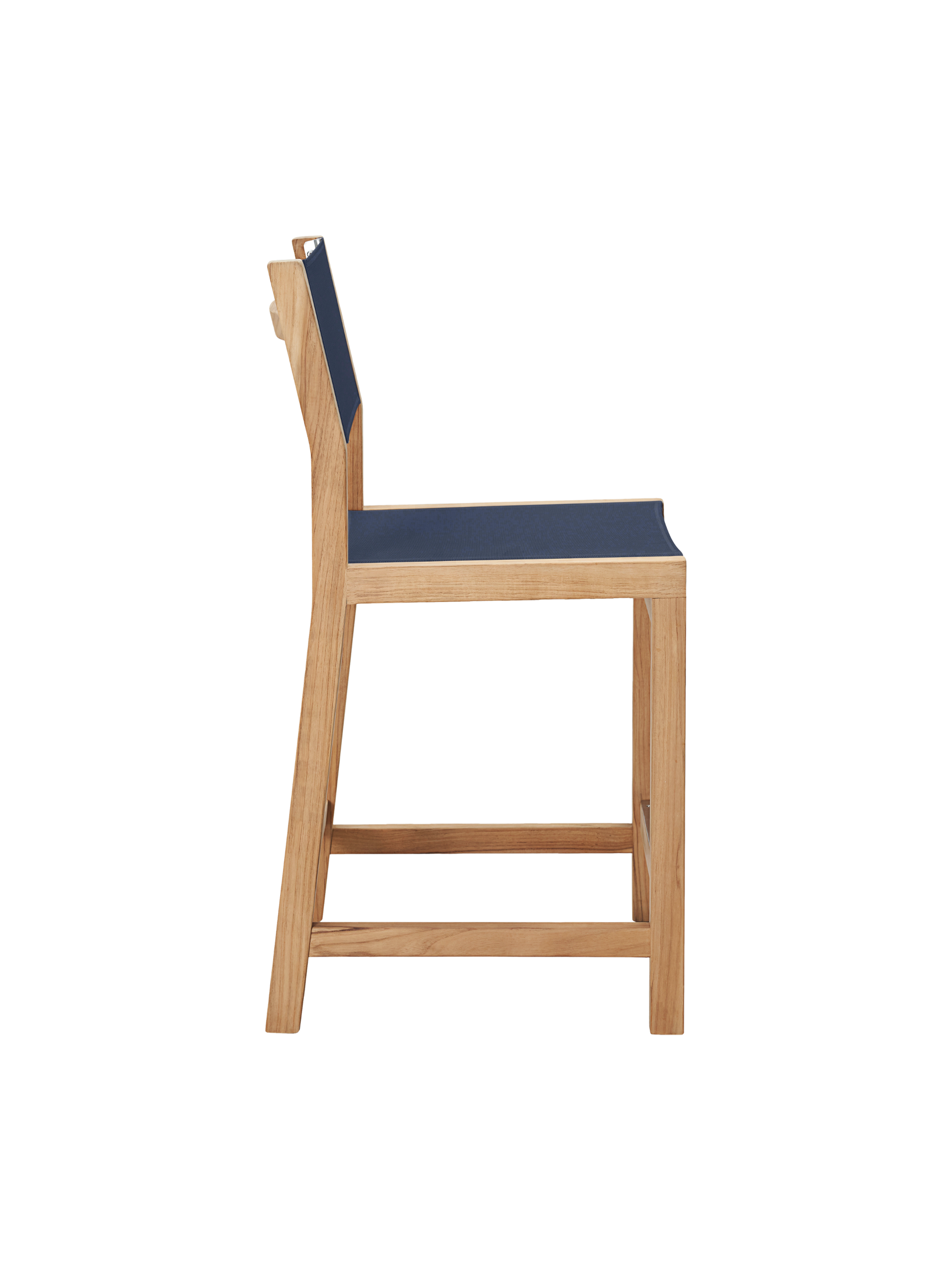 Pearl Teak Blue Outdoor Counter Height Dining Chair - Ornate Home