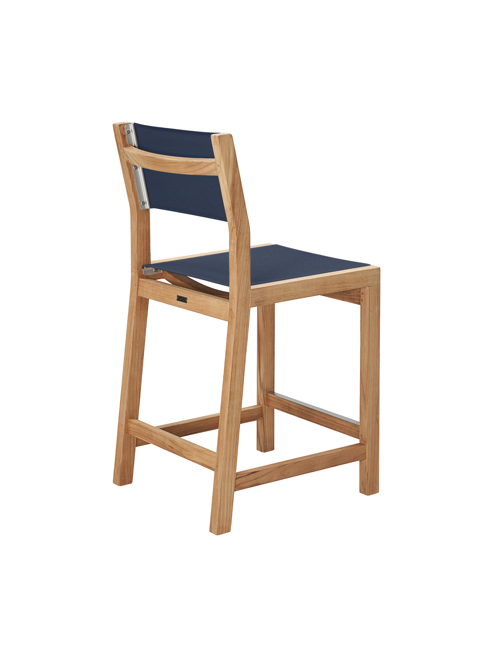 Pearl Teak Blue Outdoor Counter Height Dining Chair - Ornate Home