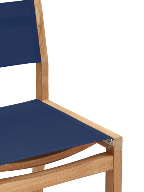 Pearl Teak Blue Outdoor Counter Height Dining Chair - Ornate Home