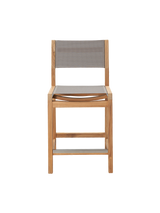 Pearl Teak Taupe Outdoor Counter Height Dining Chair - Ornate Home