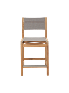 Pearl Teak Taupe Outdoor Counter Height Dining Chair - Ornate Home