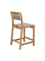 Pearl Teak Taupe Outdoor Counter Height Dining Chair - Ornate Home