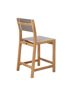Pearl Teak Taupe Outdoor Counter Height Dining Chair - Ornate Home