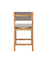 Pearl Teak Taupe Outdoor Counter Height Dining Chair - Ornate Home