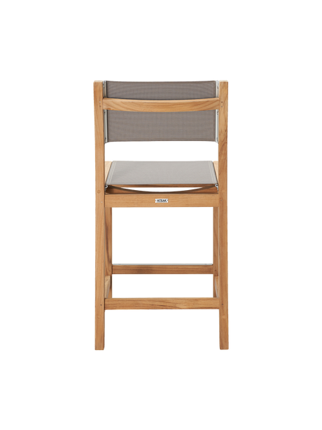 Pearl Teak Taupe Outdoor Counter Height Dining Chair - Ornate Home