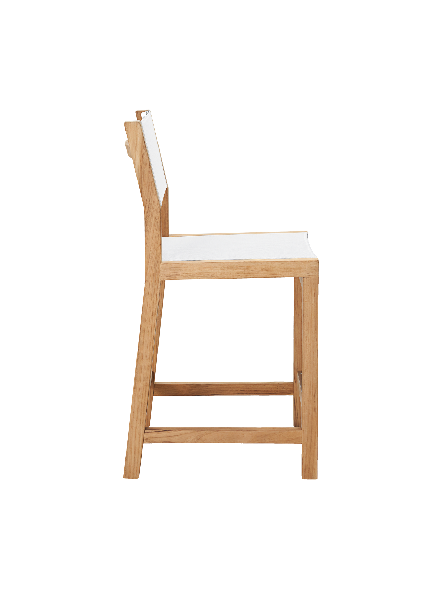 Pearl Teak White Outdoor Counter Height Dining Chair - Ornate Home