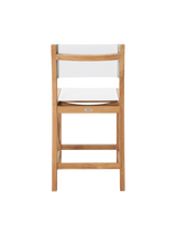 Pearl Teak White Outdoor Counter Height Dining Chair - Ornate Home