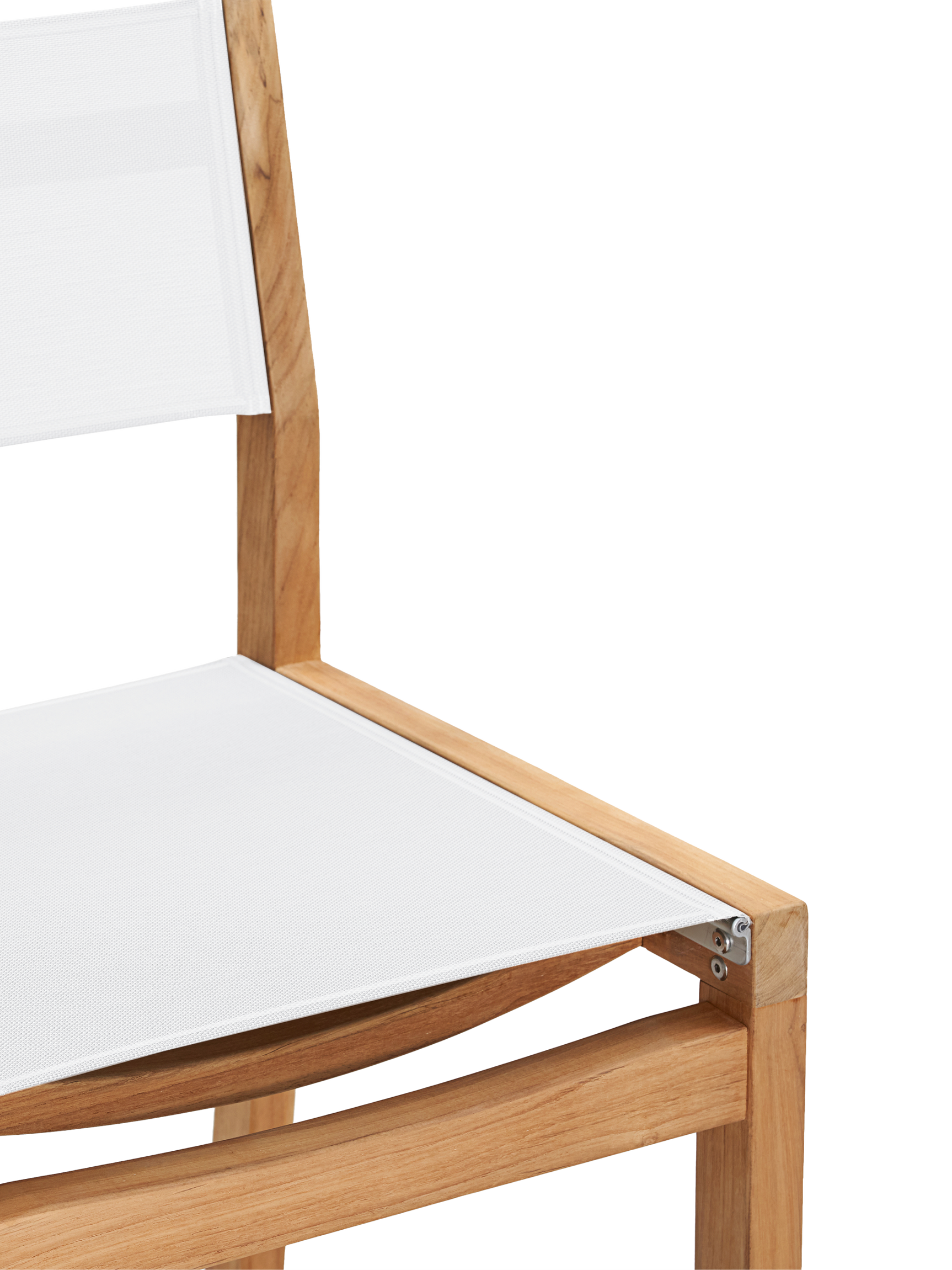 Pearl Teak White Outdoor Counter Height Dining Chair - Ornate Home