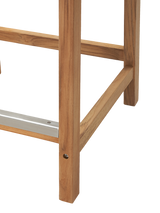 Pearl Teak White Outdoor Counter Height Dining Chair - Ornate Home