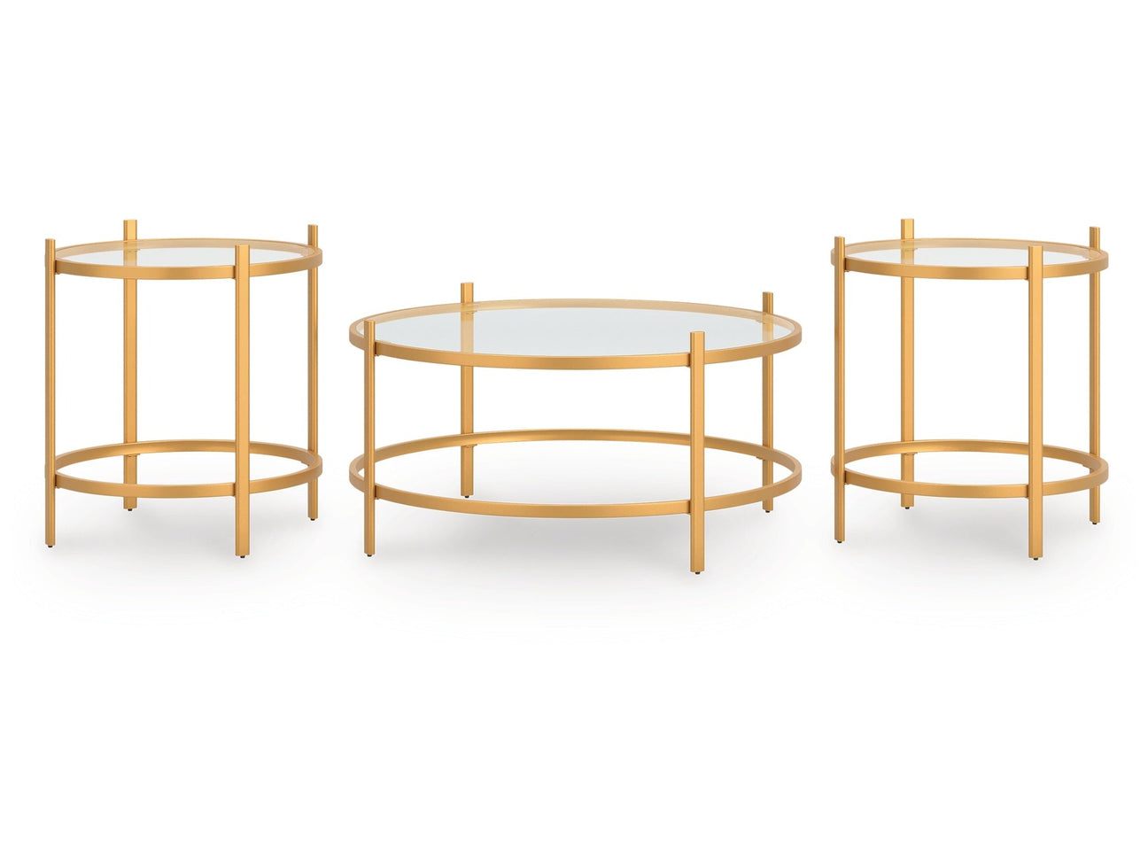 Pearlox Gold Occasional Table Set (Set of 3) (Online Special Price) - Ornate Home