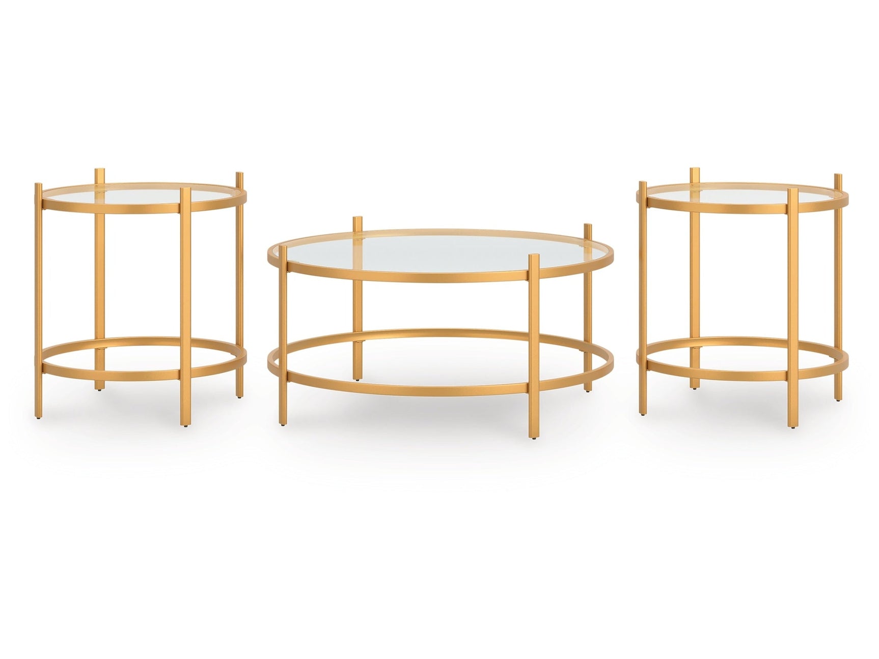 Pearlox Gold Occasional Table Set (Set of 3) (Online Special Price) - Ornate Home