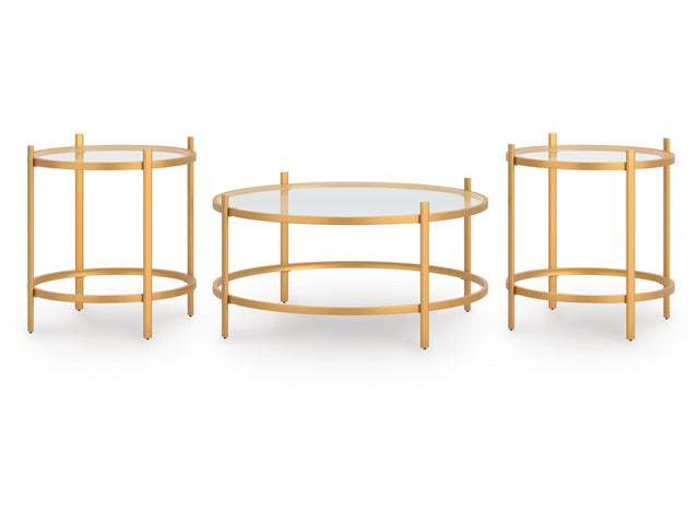 Pearlox Gold Occasional Table Set (Set of 3) (Online Special Price) - Ornate Home