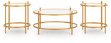 Pearlox Gold Occasional Table Set (Set of 3) (Online Special Price) - Ornate Home