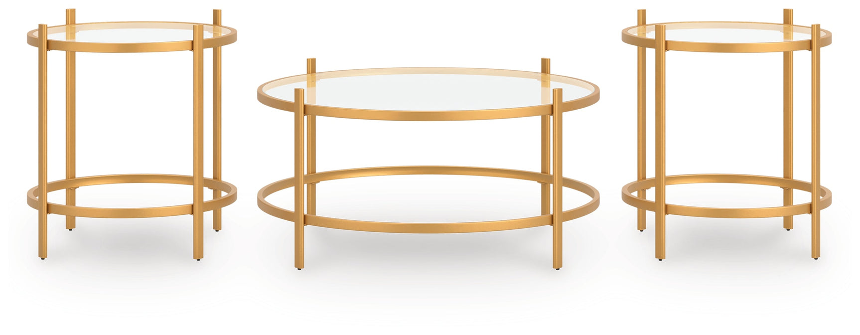Pearlox Gold Occasional Table Set (Set of 3) (Online Special Price) - Ornate Home