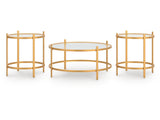 Pearlox Gold Occasional Table Set (Set of 3) - Ornate Home