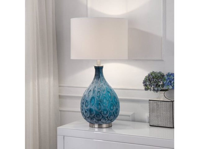 Pearson Blue/White Table Lamp - Ornate Home