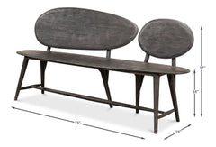 Pebble Grey Bench - Ornate Home