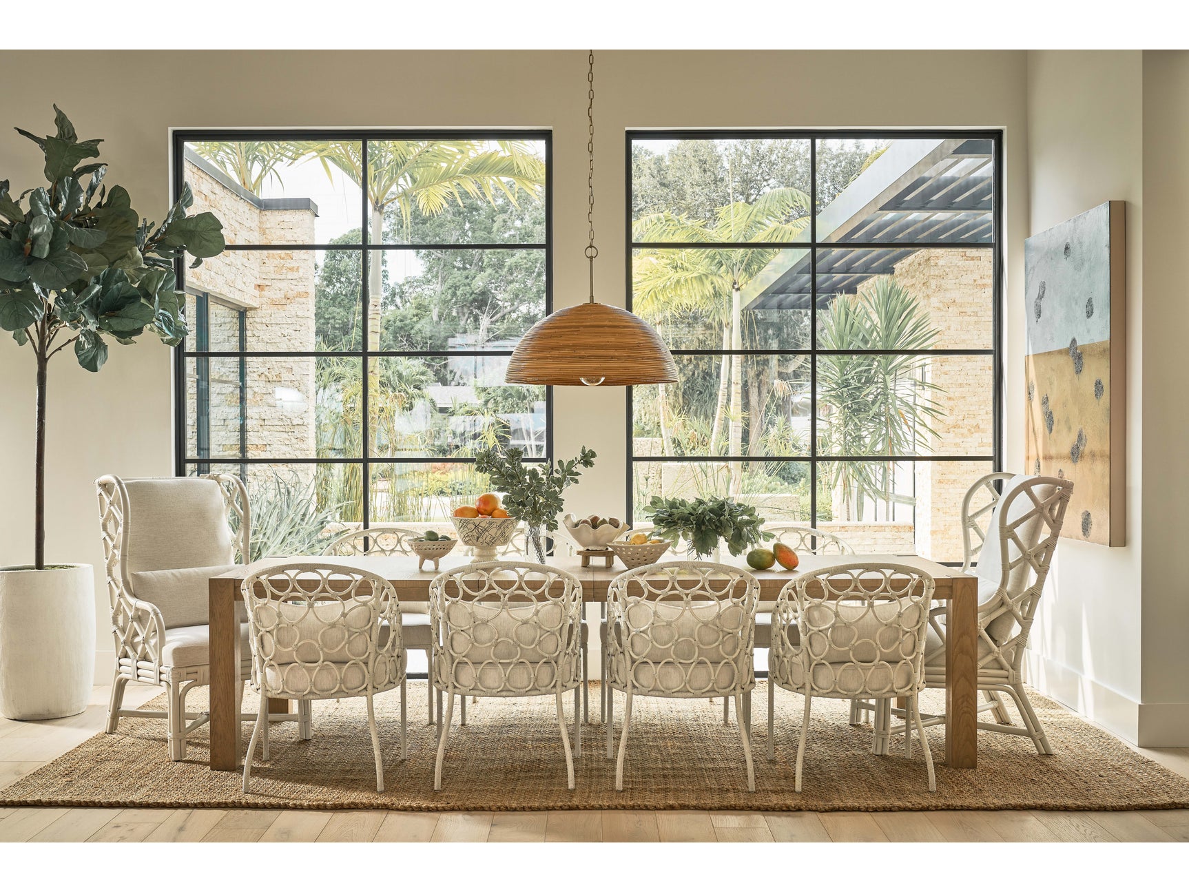 Pebble Nomad Snow/Sea Salt Dining Chair - Ornate Home
