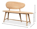 Pebble Tan Bench - Ornate Home