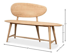 Pebble Tan Bench - Ornate Home