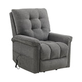 Pecos Ribbit Charcoal Power Motion Lift Chair - Ornate Home