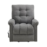 Pecos Ribbit Charcoal Power Motion Lift Chair - Ornate Home