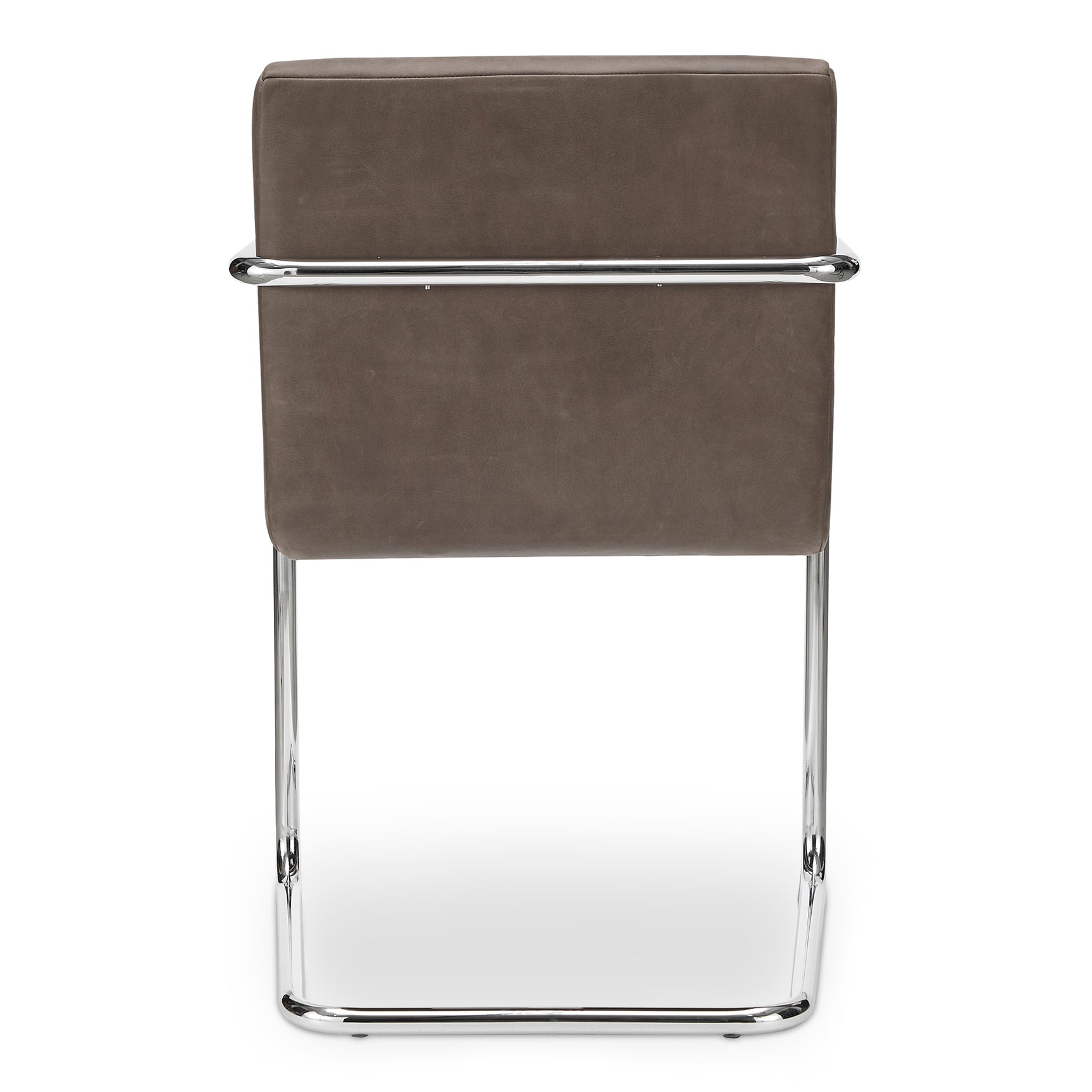 Pedro Dark Brown Leather Dining Chair (Set of 2) - Ornate Home