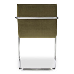 Pedro Green Mohair Dining Chair (Set of 2) - Ornate Home