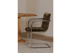 Pedro Green Mohair Dining Chair (Set of 2) - Ornate Home